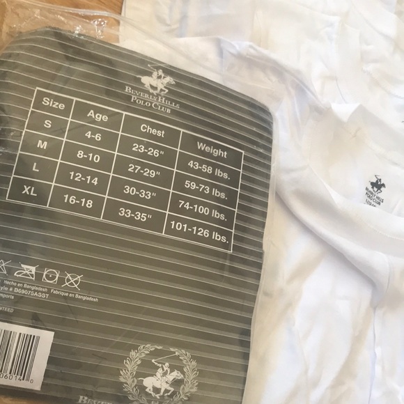 Pack of 3 White Tees for Boys - size Large 12/14 - Picture 4 of 4